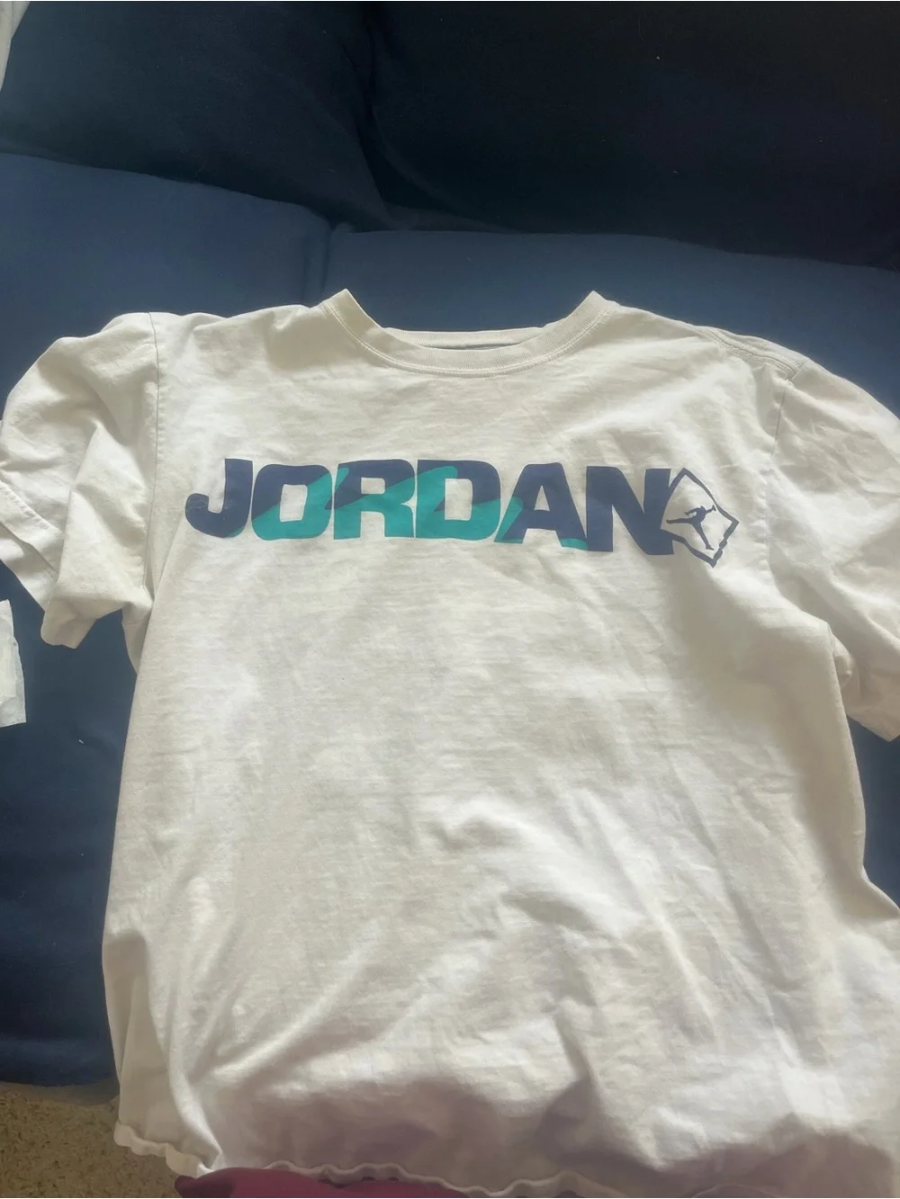 Jordan White Graphic Logo T-Shirt
